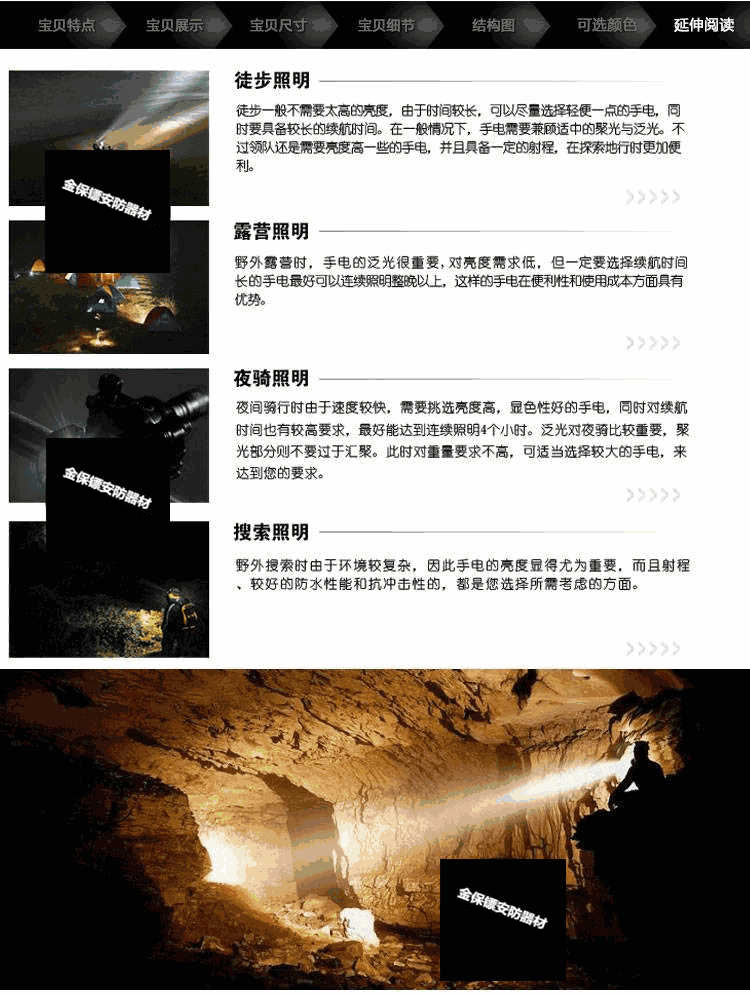 各种照明用途 各种照明用途